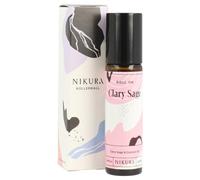 Nikura Clary Sage Roll On Essential Oil Blend - 10ml | for Sleep, Relaxing, Anxiety, Aromatherapy | Use on Skin, Temples, Pulse Points, Wrists, Neck