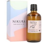 Nikura Clove Leaf Essential Oil - 100ml | 100% Pure Natural Oils | Perfect for Aromatherapy, Diffuser for Home, Humidifier | Great for Self Care, Cleaning | Vegan & UK Made
