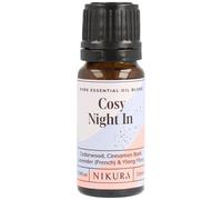 Nikura Cosy Night in Essential Oil Blend - 10ml | Made from Lavender, Cedarwood, Cinnamon, Ylang Ylang | for Sleeping, Aromatherapy, Diffusers, Soap Making, Candle Making | Vegan & UK Made