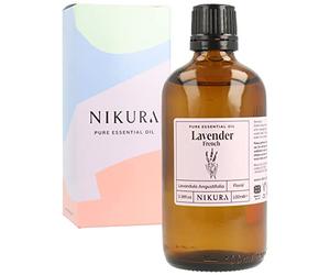 Nikura French Lavender Essential Oil - 100ml | Lavender Oil for Sleep, Aromatherapy, Diffusers for Home, Candle-Making, Bath, Anxiety, Massage, Hair, Skin | 100% Pure Natural Oils | Vegan & UK Made