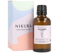 Nikura French Lavender Essential Oil - 50ml | 100% Pure Natural Oils | Perfect For Sleep, Calming, Aromatherapy, Diffusers, Humidifier, Bath | Great For Self Care, Massage, Relaxing | Vegan & UK Made