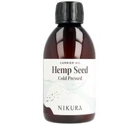 Nikura Hemp Seed Oil (Cold Pressed) - 250ml | For Skin, Hair, Body, Face | Moisturising Carrier Oil | Vegan & UK Made | BPA Free