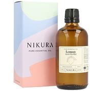 Nikura Lemon (Steam Distilled) Essential Oil - 100ml | 100% Pure Natural Oils | Perfect for Cleaning, Aromatherapy, Diffusers, Humidifier | Great for Mindfullness, Massage, Skin | Vegan & UK Made