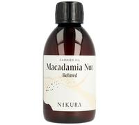 Nikura Macadamia Nut Oil (Refined) - 250ml | For Skin, Hair, Body, Face | Moisturising Carrier Oil | Vegan & UK Made | BPA Free
