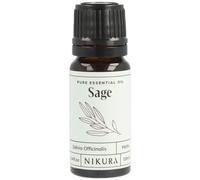 Nikura Sage Essential Oil - 10ml | 100% Pure Natural Oils | Perfect for Aromatherapy, Diffusers, Soap Making, Candle Making | Antimicrobial, Cleansing | Vegan & UK Made