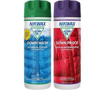 Nikwax Down Wash + Down Proof Twin Pack - Cleaner and Wash-In Waterproofer for Down Jackets, Sleeping Bags and Outdoor Gear, 2 x 300ml