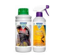Nikwax TECH WASH WASH-IN Cleaner 1L + Nikwax TX DIRECT WATERPROOF SPRAY 500ml Cleans Effectively, Restores Waterproof Treatment for Jackets and Wet Weather Clothing. Waterproofing Protector Value Pack