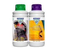 Nikwax Tech Wash detergent + TX Direct impregnation, 2 x 1 litre for functional clothing.