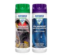 Nikwax Tech Wash/Polar Proof Wash In Waterproofer 300ml Twin Pack