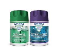 Nikwax Tech Wash/SoftShell Clean & Proof Twin Pack (150ml)