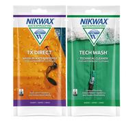 Nikwax Tech Wash/tx Direct Pouch Twin Pack Clothing Waterproofing Waterproofer