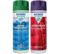 Nikwax Down Wash.Direct and Down Proof, for Cleaning and Waterproofing Down Clothing, Gear, Sleeping Bags, Twinpack, 2x 300ml