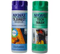 Nikwax Unisex Tech and Tx Direct Wash in pack Of 2 , Transparent, 300 UK
