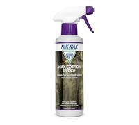 Nikwax WAX COTTON PROOF SPRAY-ON Waterproofer, Ads Water Repellency and Reduces Weight Caused by Water Absorption, Keeping You Warmer and Drier, 300ml