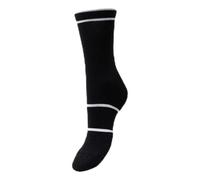 Nikye|#Nike Men Court Essentials Crew Socks - Black/White/(White), Large