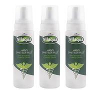 Nilaqua Foaming Hand Sanitiser, Alcohol Free and Fragrance Free, Kind To Hands and Nourishing 200ml Trio Pack Hospital Grade, Effective against major Viruses & Bacteria