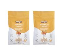 Nilaqua NO Rinse Shampoo Cap - World's First Biodegradable Bamboo Rinse Free Shampoo - Oatmilk & Honey Scent - 2 Pack
