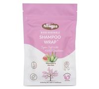 Nilaqua NO Rinse Shampoo & Conditioner Cap - 100% Biodegradable Bamboo Wrap | Waterless Hair Wash for Elderly | Pleasant Fragrance - Watermelon and Aloe Vera 1pack | Antibac and Sulphate Free