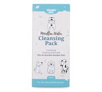 Nilaqua Pets Cleansing Micellar Kit Box - Nilaqua Pets Cleansing Micellar Water for Dogs, 100ml, Tear Stain Remover with Calming Chamomile, Face Cleaner for Mouth. Eco 4x Reusable Bamboo Pads