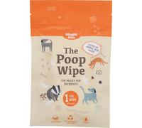 Nilaqua Pets The Poop Wipe XXL - Extra Large Biodegradable Dog Cleaning Wipe (90 x 32cm) - Vegan Friendly Plant Fibre Pet Wipes with Vitamin E - Cleans Up Animal Mess Easily