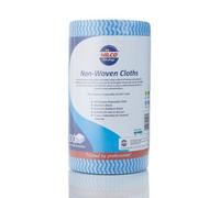 Nilco Non-Woven All-Purpose Cleaning Cloths - Durable Viscose and Polyester Blend, Effective Stain and Dirt Removal, Blue 100 Sheets