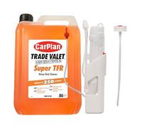 Nilco Battery Powered Sprayer & Fogger - Cordless Electric Cleaning Spray Gun with Power Lance & CarPlan Trade Valet Heavy Duty Hand Wash Car Concentrate Super TFR, 5L