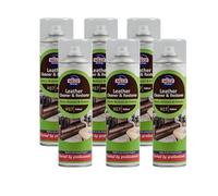 Nilco H17 Leather Cleaner & Renovator 6-Pack, 500ml 3-in-1 Spray Cleans, Restores & Conditions Leather - Water-Repellent Shine for Upholstery, Shoes, Bags & Accessories