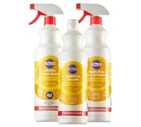 Nilco Heavy Duty Kitchen Grease Cleaner & Degreaser Descaler Bundle Treatment