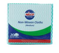 Nilco Non-Woven Cloths Medium Green - 20 Pack 20 Pack Green