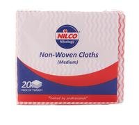 Nilco Non-Woven Cloths Medium Red - 20 Pack 20 Pack Red