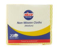 Nilco Non-Woven Cloths Medium Yellow - 20 Pack 20 Pack Yellow