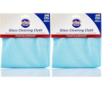 Nilco Professional Glass Cleaning Cloth, Streak-Free, Lint-Free Microfibre Cloth for Crystal Clear Shine on Windows, Mirrors & Glass Surfaces (Pack of 2)