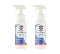 Nilco Set of 2 Nilglass Professional H3 Glass Mirror Cleaner 1 Litre - Trigger Spray Bottle For Cars Homes Window Cleaning No Smears Quick Easy to Use Also Very Good on Chrome - TWO PACK