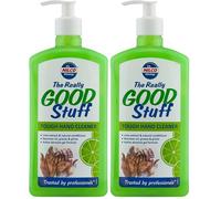 Nilco The Really Good Stuff Hand Cleaner with Pump - Lime 500ml, Powerful Degreasing Hand Wash for Tough Dirt, Grease & Grime, Everyday Use with Fresh Lime Scent (Pack of 2)