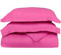 Nile Bedding Solid Duvet Comforter Trusted by The Biggest Hotels 1000 Thread Count 3PC Duvet Set Cover 100% Egyptian Cotton (Duvet Set - UK Double, Hot Pink)
