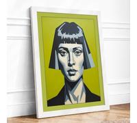 Nile Elegance Pop Art Framed Wall Art Print A1 (84.1×59.4cm) White, Wall Decor for Living Room, Bedroom, Office & Home, Ready to Hang, Art Gift
