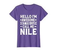 Nile Funny First Name Hello I'm Awesome Call Me Nile T-Shirt