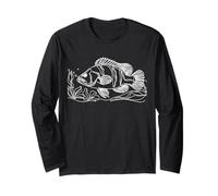 Nile Perch Line Art Fish Lover Long Sleeve T-Shirt
