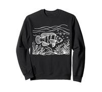 Nile Perch Line Art Fish Lover Sweatshirt
