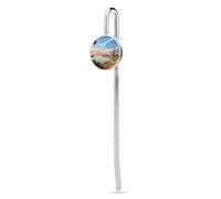 Nile River and Giraffe Metal Bookmark 1" Personalized Book Marks Hook Funny Bookmarks for Women Men Cute Bookmark for Teachers Friends Reading Cool Book Marker Book Lover Gifts