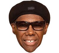 Nile Rodgers (Smile) Celebrity Mask, Flat Card Face, Fancy Dress Mask