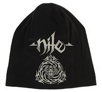 Nile Unisex Adult Scarab Logo Beanie - Black, One Size, 100% Cotton Jersey