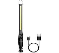 NileBoom LED Work Light, 800 Lumens Rechargeable COB Work Lamp with Power Capacity Indicator, Magnetic Base& Hook, 360°Swivel, for Car Repair, Home, Garage, Emergency and Outdoor Camping 3200mAh