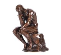 NILEEBUKER 8" Bronze Rodin's The Thinker Statue Famous Sculpture Replica Home Decor