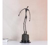 NILEEBUKER Bronze Giacometti Sculpture Falling Man Statue Famous Abstract Art Replica Home Decor