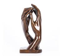 NILEEBUKER Bronze The Cathedral Hands Statue by Rodin Replica Famous Sculpture 8.5" H
