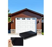 NILEHO Upgraded Magnetic Garage Door Windows, 16 PCS High-Gloss Black Faux Panels - Realistic Look & Strong Hold That Never Falls Off, No-Drill for 1-Car Steel/Iron Door (6"x4")