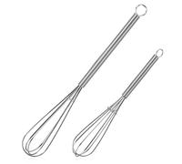 NileHome Mini Whisks Stainless Steel Whisk Set 5" 7" Kitchen Small Wisk Balloon Wire Tiny Whisks for Cooking, Whisking, Blending, Beating, Stirring 2Pack