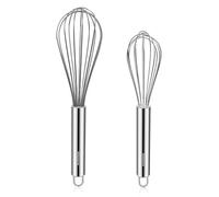 NileHome Whisk, Stainless Steel Wisk Set 20.3cm 25.4cm Kitchen Whisk Wisking Tool Kitchen Wisk Wire Whisks for Cooking, Whisking, Blending, Beating, Stirring