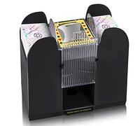 Nileole 1-6 Decks Automatic Card Shuffler, Battery-Operated Electric Shuffler for UNO,Phase10, Texas Hold'em, Poker, Home Card Games, Blackjack, Home Party Club Game (6 Deck)